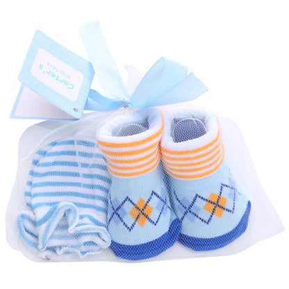 Cartoon Stripe Baby Socks Set
