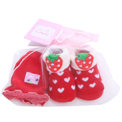 Cartoon Stripe Baby Socks Set