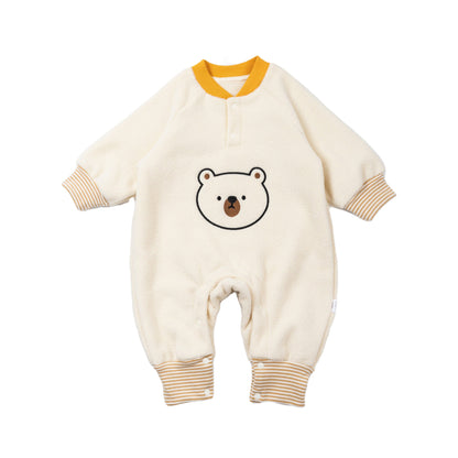 Polar Fleece Bear Baby Jumpsuit