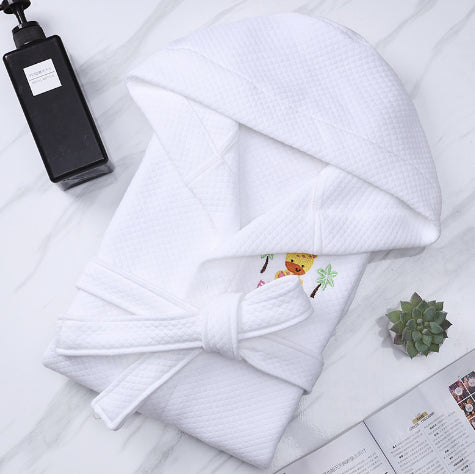 Kids Cotton Cartoon Bathrobe
