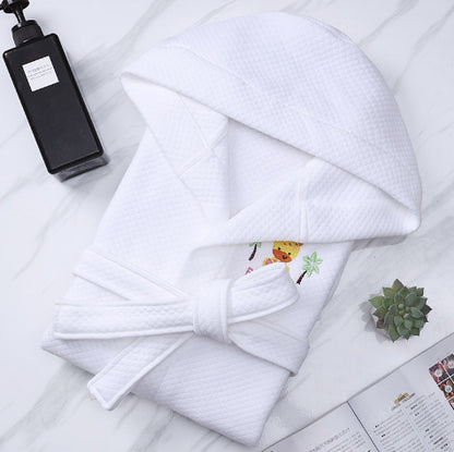 Kids Cotton Cartoon Bathrobe