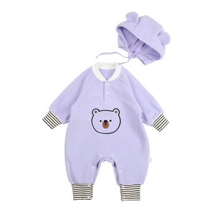 Polar Fleece Bear Baby Jumpsuit